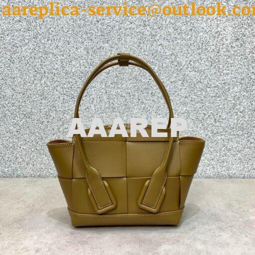 Replica Bottega Veneta BV Mini Arco 29 Bag In French Calf 600606 Musta 5