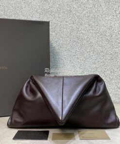 Replica Bottega Veneta Angular Clutch Bag 622712 Fondente