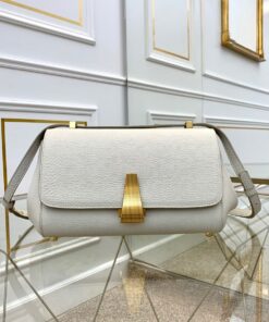 Replica Bottega Veneta BV Small Angle Bag in Palmellato 592139 White 2