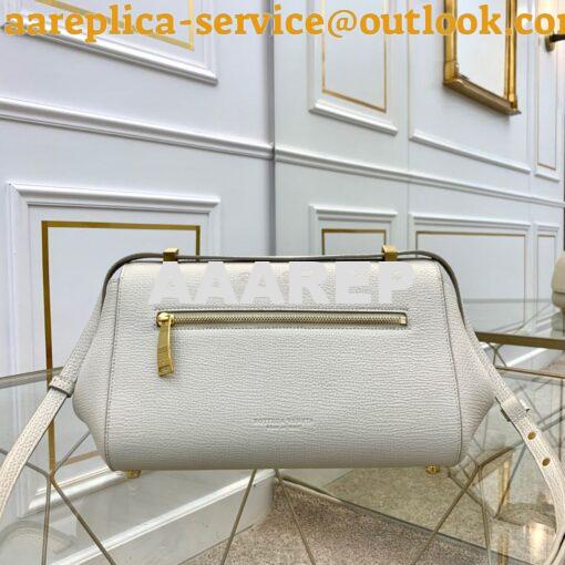 Replica Bottega Veneta BV Small Angle Bag in Palmellato 592139 White 4