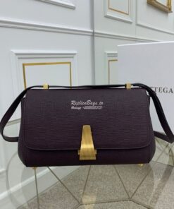 Replica Bottega Veneta BV Small Angle Bag in Palmellato 592139 Bordeau 2