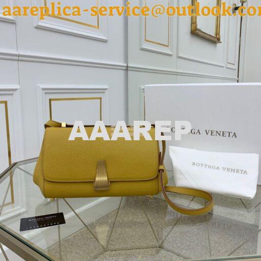 Replica Bottega Veneta BV Small Angle Bag in Palmellato 592139 Yellow