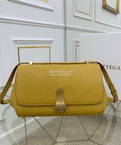 Replica Bottega Veneta BV Small Angle Bag in Palmellato 592139 Yellow 2