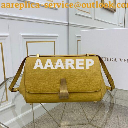 Replica Bottega Veneta BV Small Angle Bag in Palmellato 592139 Yellow 2