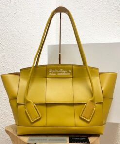 Replica Bottega Veneta BV Arco 56 Bag In French Calf 573400 Yellow