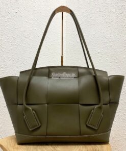 Replica Bottega Veneta BV Arco 56 Bag In French Calf 573400 Kaki 2