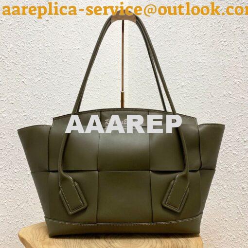 Replica Bottega Veneta BV Arco 56 Bag In French Calf 573400 Kaki 2