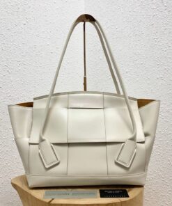 Replica Bottega Veneta BV Arco 56 Bag In French Calf 573400 White