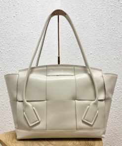 Replica Bottega Veneta BV Arco 56 Bag In French Calf 573400 White 2