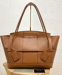 Replica Bottega Veneta BV Arco 56 Bag In French Calf 573400 Brown