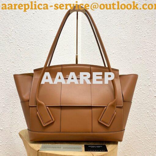 Replica Bottega Veneta BV Arco 56 Bag In French Calf 573400 Brown