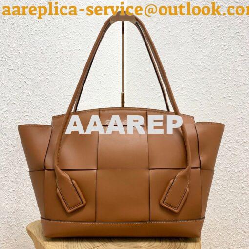 Replica Bottega Veneta BV Arco 56 Bag In French Calf 573400 Brown 2