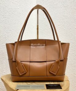 Replica Bottega Veneta BV Arco 48 Bag In French Calf 575941 Brown