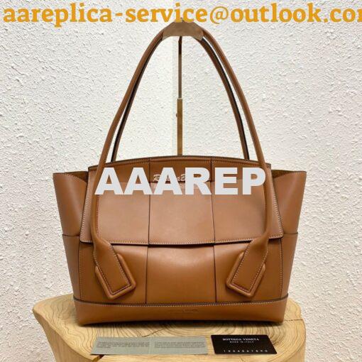 Replica Bottega Veneta BV Arco 48 Bag In French Calf 575941 Brown