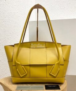 Replica Bottega Veneta BV Arco 48 Bag In French Calf 575941 Yellow