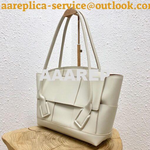 Replica Bottega Veneta BV Arco 48 Bag In French Calf 575941 White 3