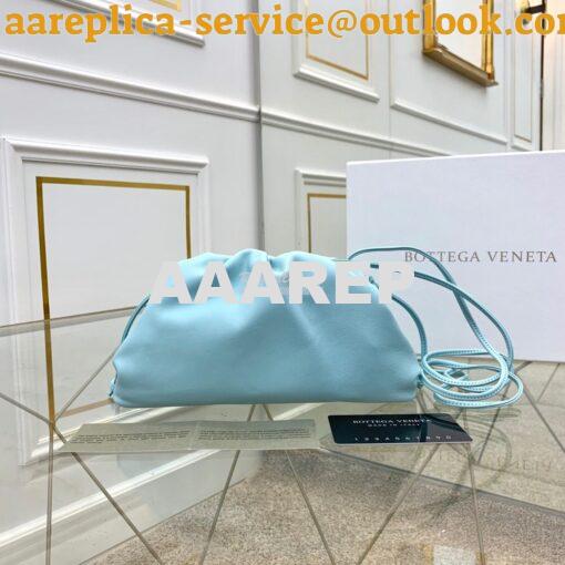 Replica Bottega Veneta BV The Pouch 20 in Butter Calf 585852 Baby Blue