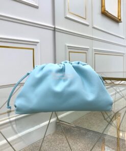 Replica Bottega Veneta BV The Pouch 20 in Butter Calf 585852 Baby Blue 2