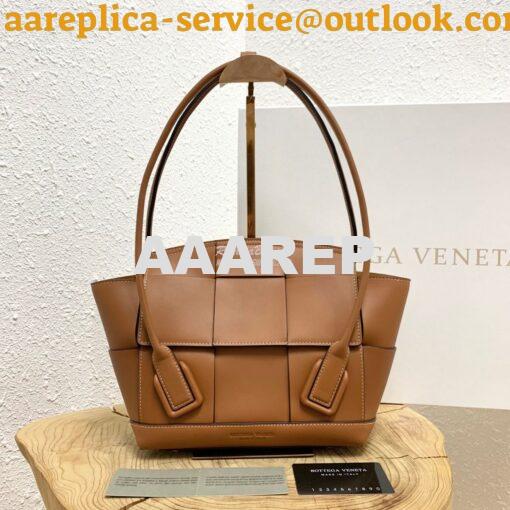 Replica Bottega Veneta BV Arco 33 Bag In French Calf 575943 Brown