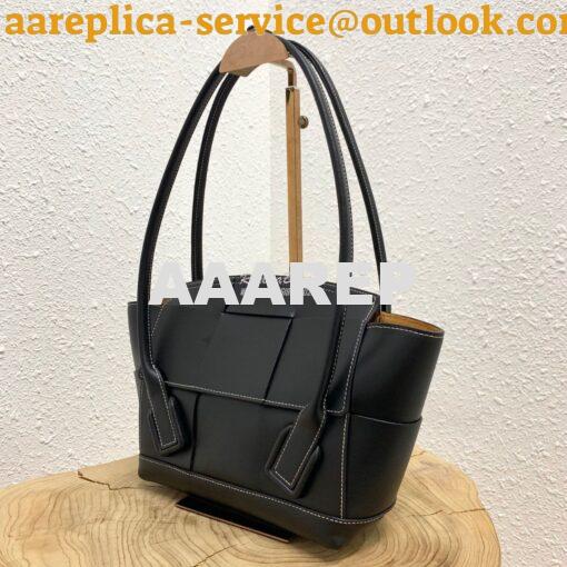 Replica Bottega Veneta BV Arco 33 Bag In French Calf 575943 Black 3