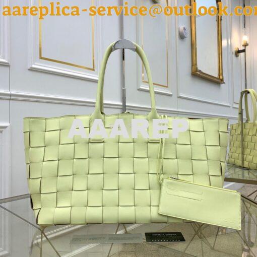 Replica Bottega Veneta BV Medium Tote In Maxi Intreccio 576828 Lemon