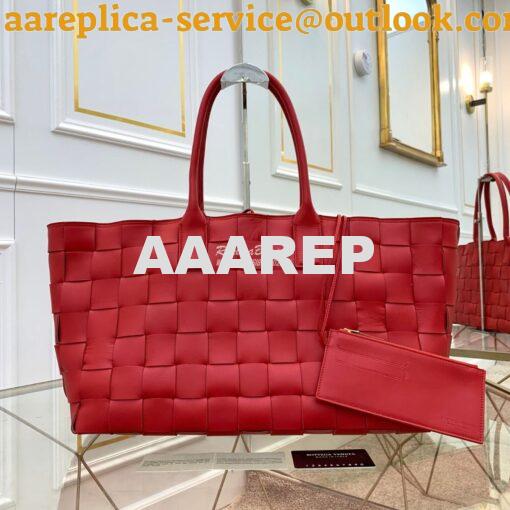 Replica Bottega Veneta BV Medium Tote In Maxi Intreccio 576828 Red