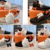 Replica Hermes Men Female Depart Sneaker Knit And Calfskin H231778Z 33