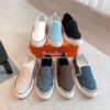 Replica Hermes Men Female Depart Sneaker Knit And Calfskin H212918Z ii 42