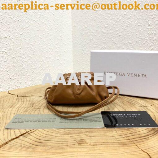 Replica Bottega Veneta BV Mini The Pouch Charm in Butter Calf Coin Pur