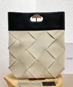 Replica Bottega Veneta BV Slip Medium Intrecciato-linen Tote 576170 Cr