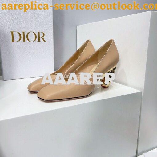 Replica Dior Rhodes Pump in Black Calfskin KCP925 8