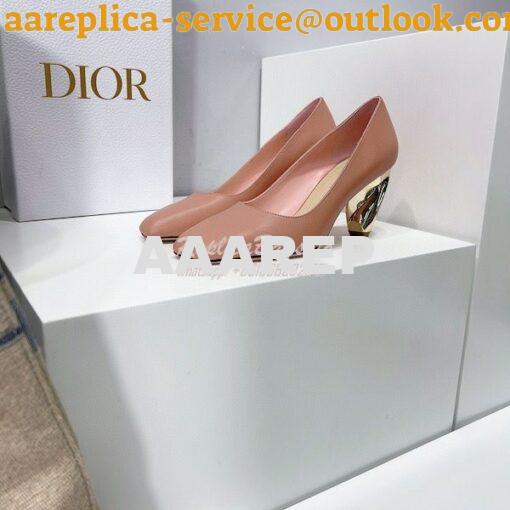 Replica Dior Rhodes Pump in Black Calfskin KCP925 19