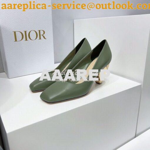 Replica Dior Rhodes Pump in Black Calfskin KCP925 26