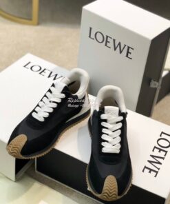 Replica Loewe Flow Runner in Nylon L814282 Black White