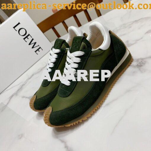 Replica Loewe Flow Runner in Nylon L814282 Green