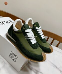 Replica Loewe Flow Runner in Nylon L814282 Green 2