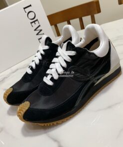 Replica Loewe Flow Runner in Nylon L815282 Black White