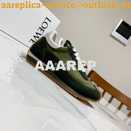 Replica Loewe Flow Runner in Nylon L814282 Green 5