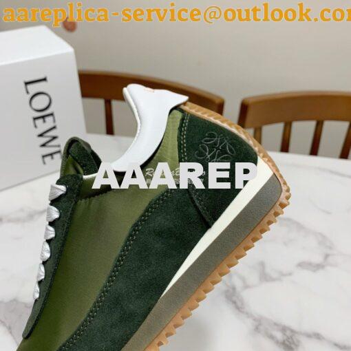 Replica Loewe Flow Runner in Nylon L814282 Green 6