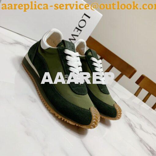 Replica Loewe Flow Runner in Nylon L814282 Green 7