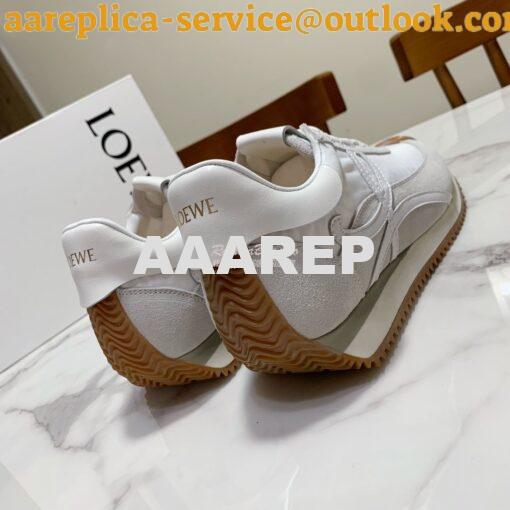 Replica Loewe Flow Runner in Suede L815282 Grey White 7