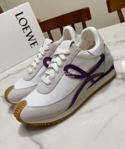 Replica Loewe Flow Runner in Suede L815282 Purple Grey