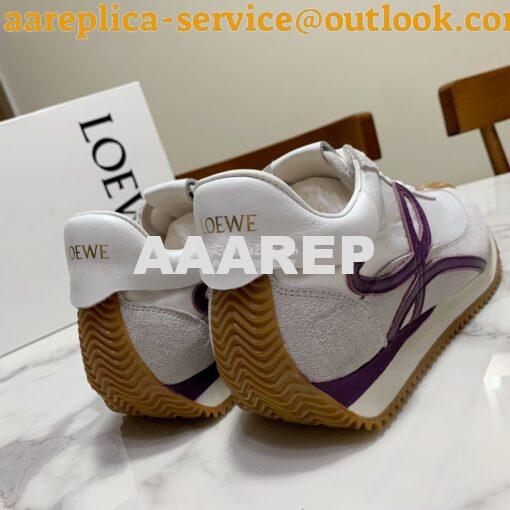 Replica Loewe Flow Runner in Suede L815282 Purple Grey 8