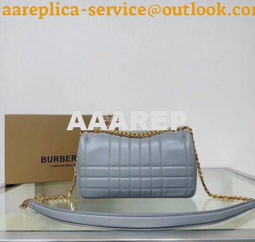 Replica Burberry Small Lola Bag Lambskin 80704951 Cloud Grey 8