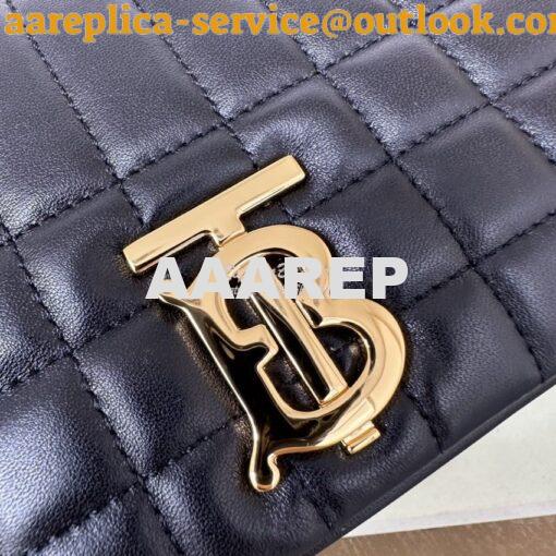 Replica Burberry Small Lola Bag Lambskin 80704951 Black 6