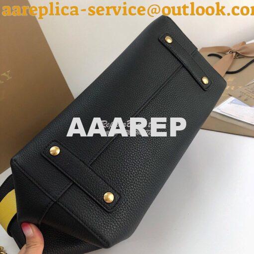 Replica Burberry The Medium Leather Belt Bag 40767231 Black Yellow 8