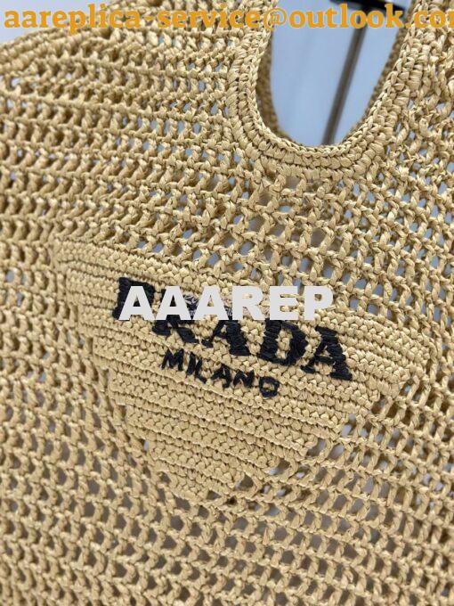 Replica Prada Large Crochet Tote Bag 1BG424 Raffia-effect yarn ii 5