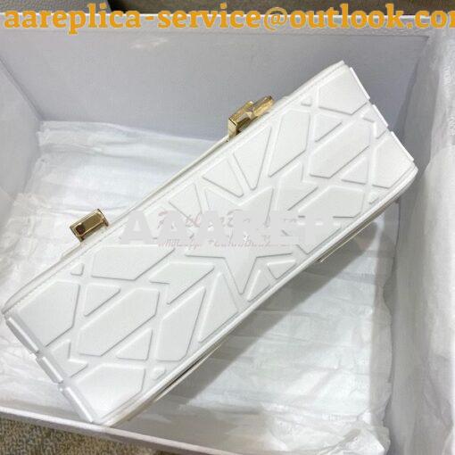 Replica Dior Small DiorCamp Bag White and Blue Smooth Calfskin M1243 6