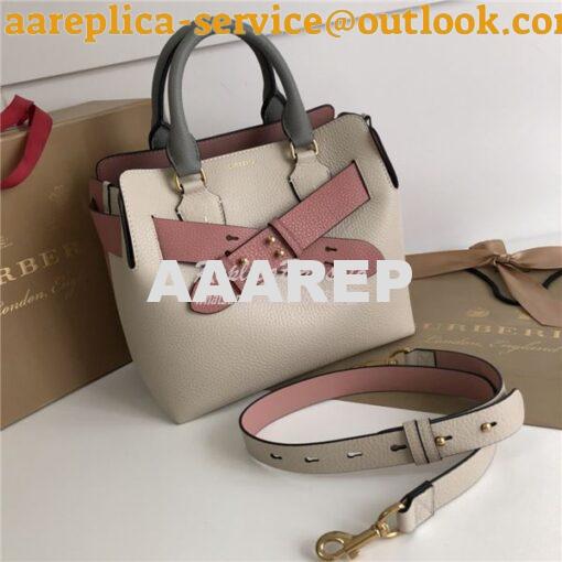 Replica Burberry The Small Leather Belt Bag 40767311 limestone 2