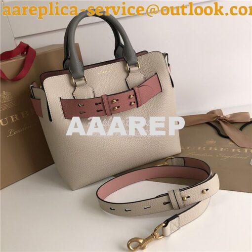 Replica Burberry The Small Leather Belt Bag 40767311 limestone 3